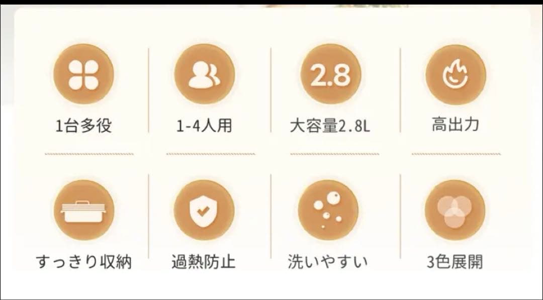 SOLEMOOD ホットプレート グリーン オシャレ プレート4枚