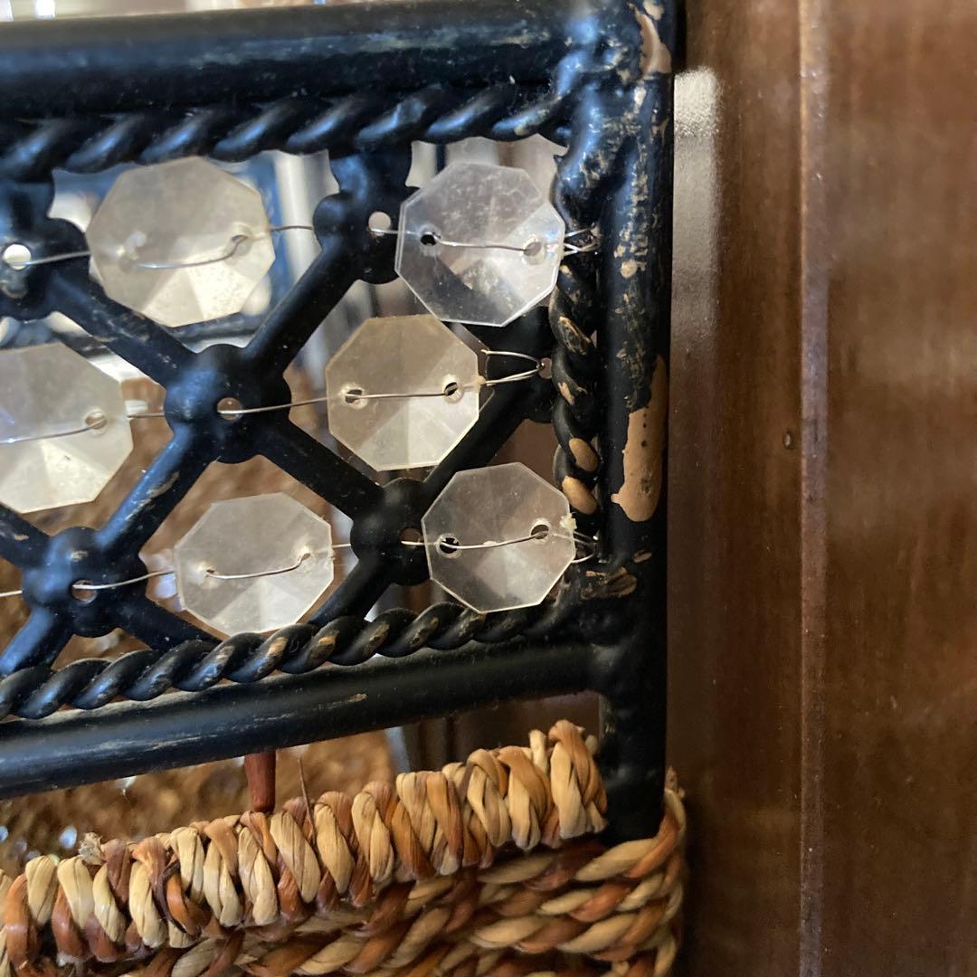 【未使用】　アイアン　ウォールプランター　壁掛けバスケット　ウォールデコ