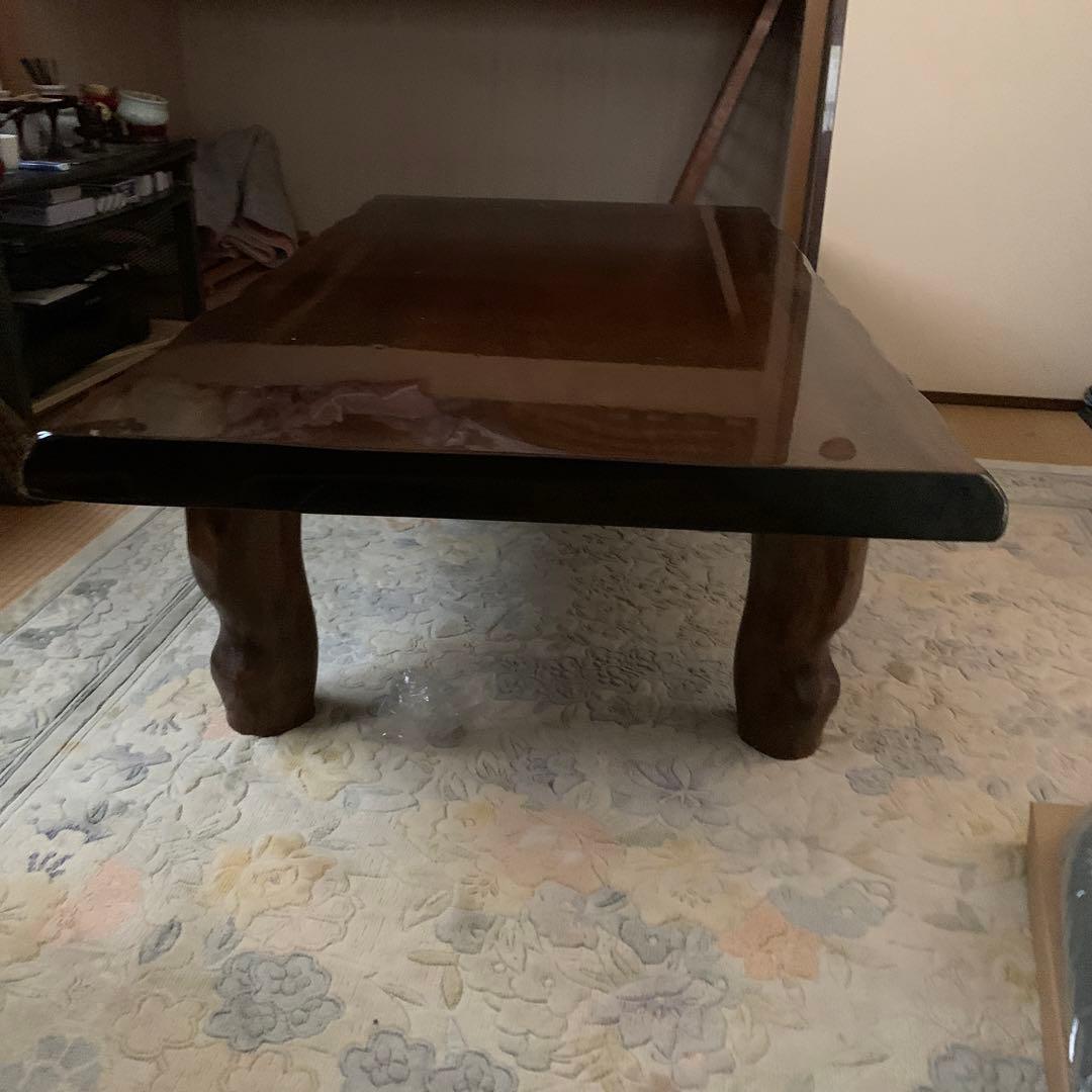 こだわりの品質 割れにくい　反りにくい 一枚板のテーブル　徳島県　豊倉銘木