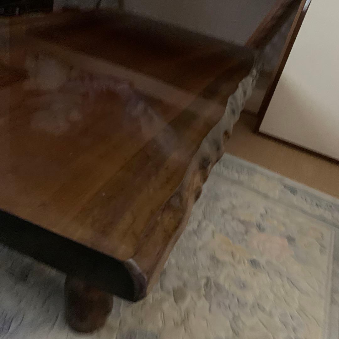 こだわりの品質 割れにくい　反りにくい 一枚板のテーブル　徳島県　豊倉銘木