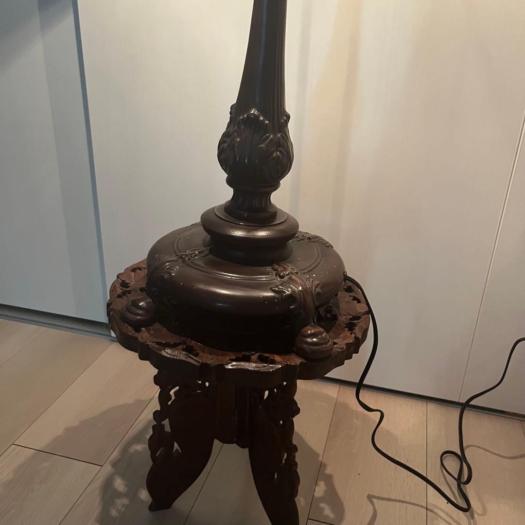 ✨高級品✨アンティーク・高級ステンドグラスランプ　大型／2灯タイプ