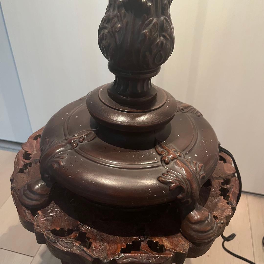 ✨高級品✨アンティーク・高級ステンドグラスランプ　大型／2灯タイプ