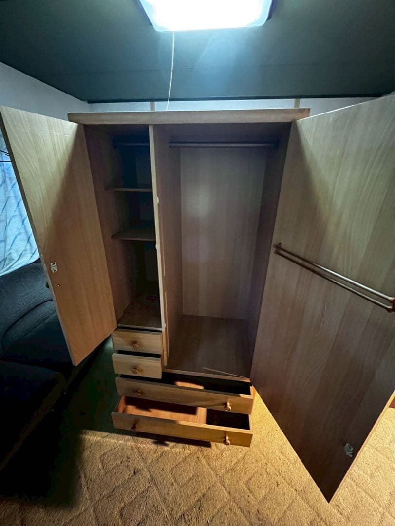 ブラウン 木製チェスト