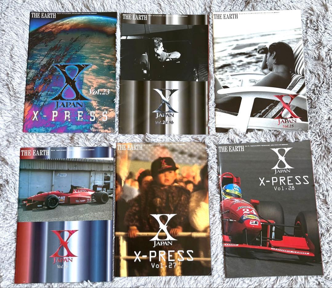 ① X JAPAN ファンクラブ　会報　24冊セットX-PRESS 会員証　他