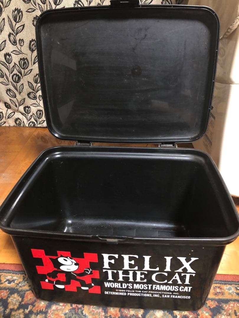 昭和レトロ Felix the Cat 蓋付き収納ボックス