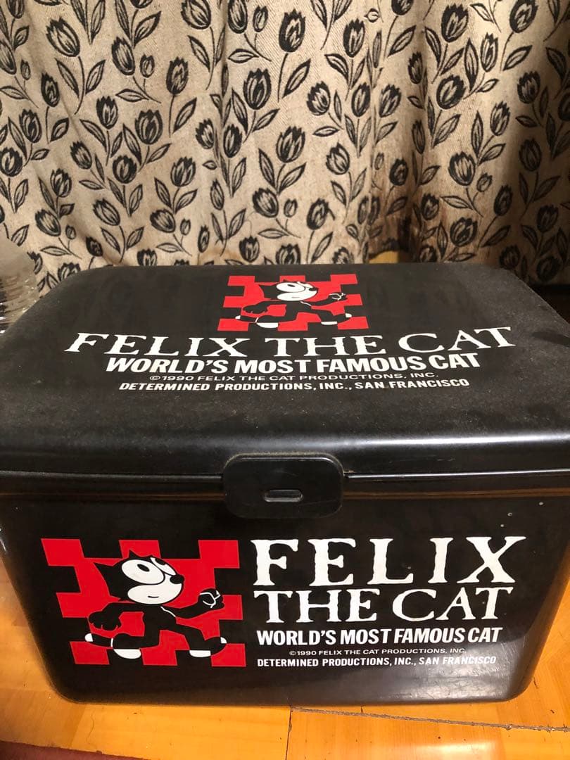 昭和レトロ Felix the Cat 蓋付き収納ボックス