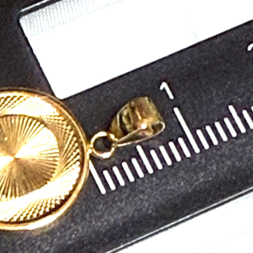 K18金YGイリュージョンペンダント幻想的なペンダント トップ日本製K18刻印