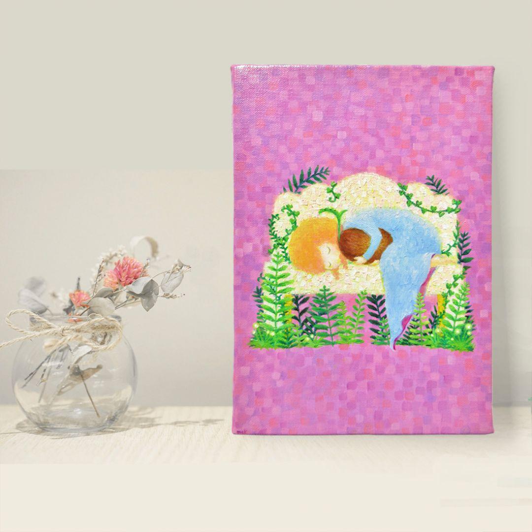 [匿名で配送] 一点もの グレーヌ 油絵 油彩