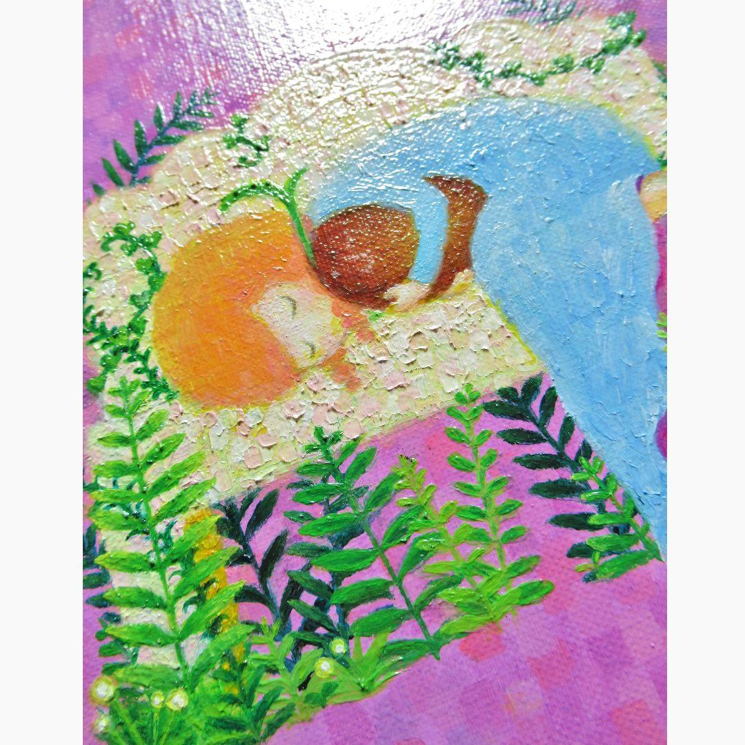 [匿名で配送] 一点もの グレーヌ 油絵 油彩