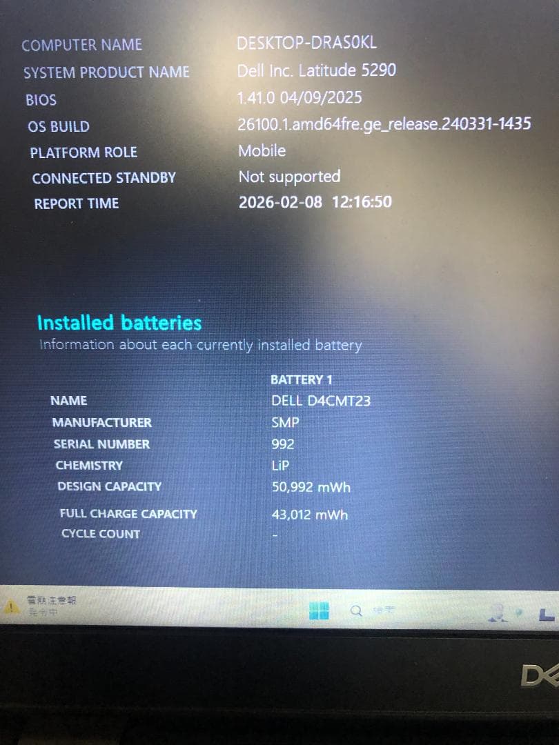 LATITUDE 5290 i5 8350U 8GB 256GBOffice付き