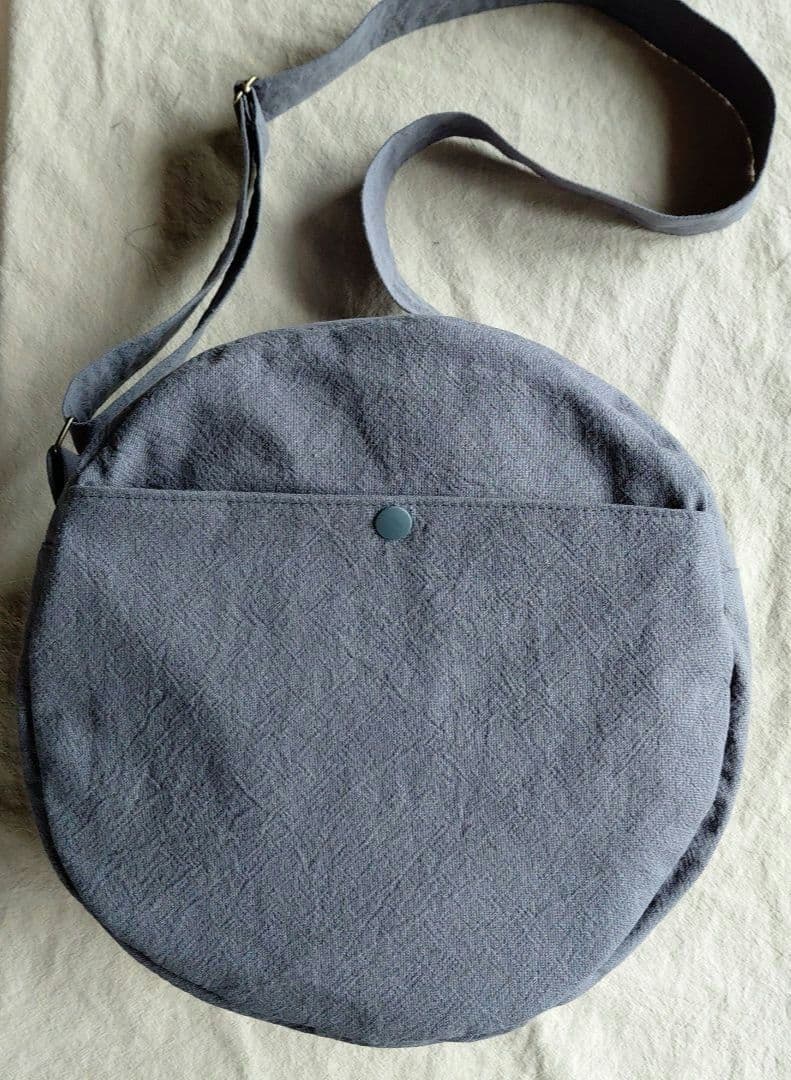ハンドメイドトートバッグ※スクエアバック※ラウンド型バック※コットンリネン