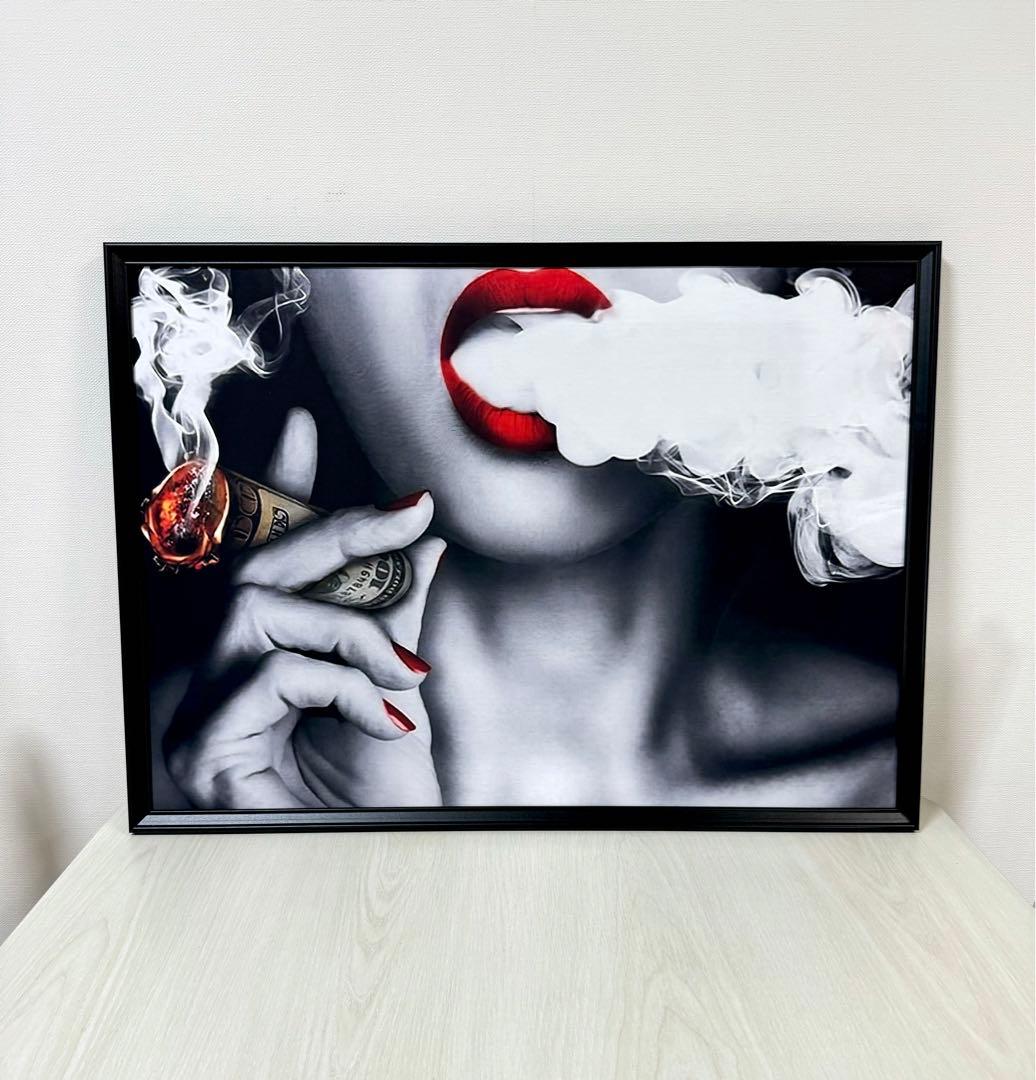 No.212フレーム付きキャンバスアート　オシャレ絵画　ブランドアートポスター