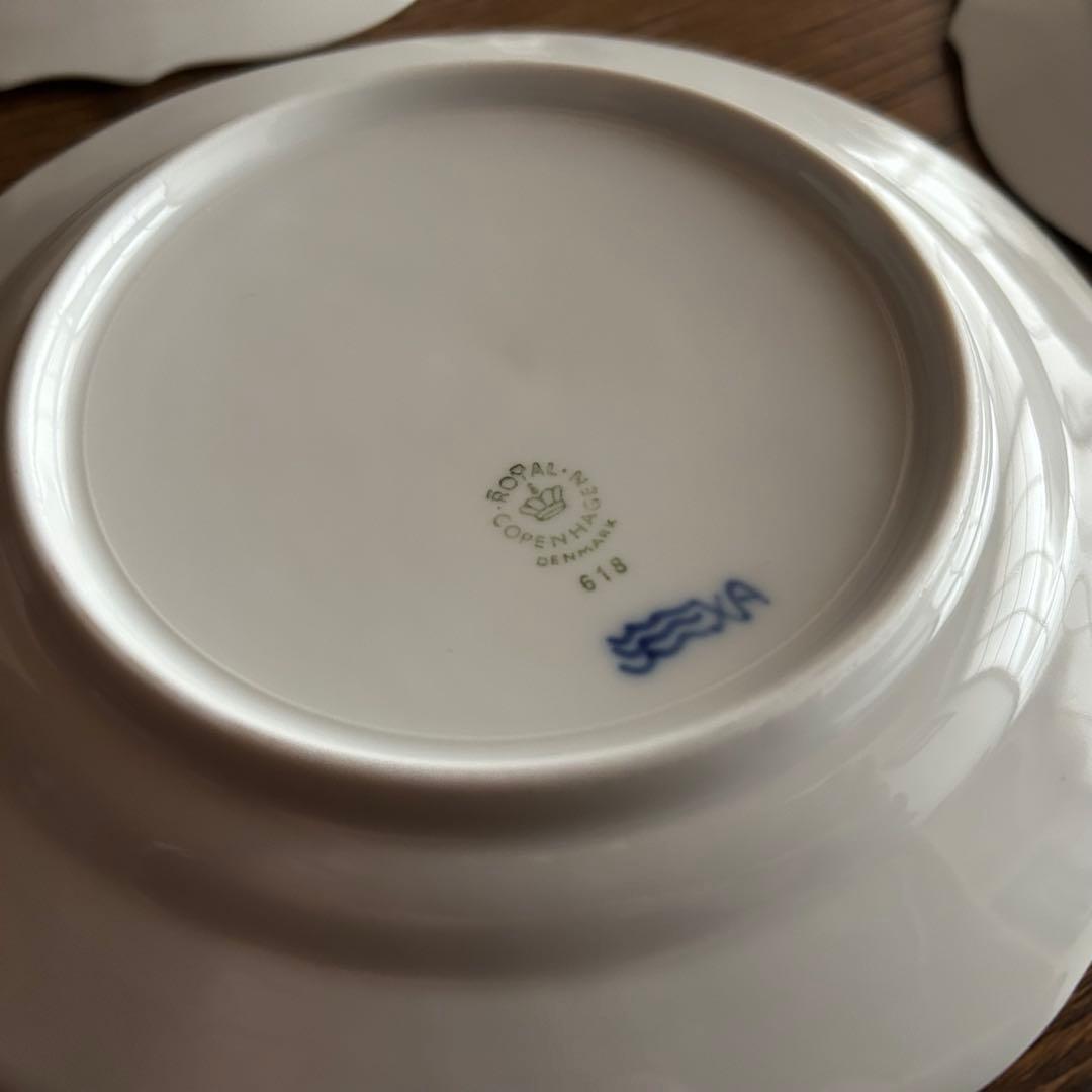ロイヤルコペンハーゲン ブルーフラワーカーブ 17cmプレート（ケーキ皿）×4