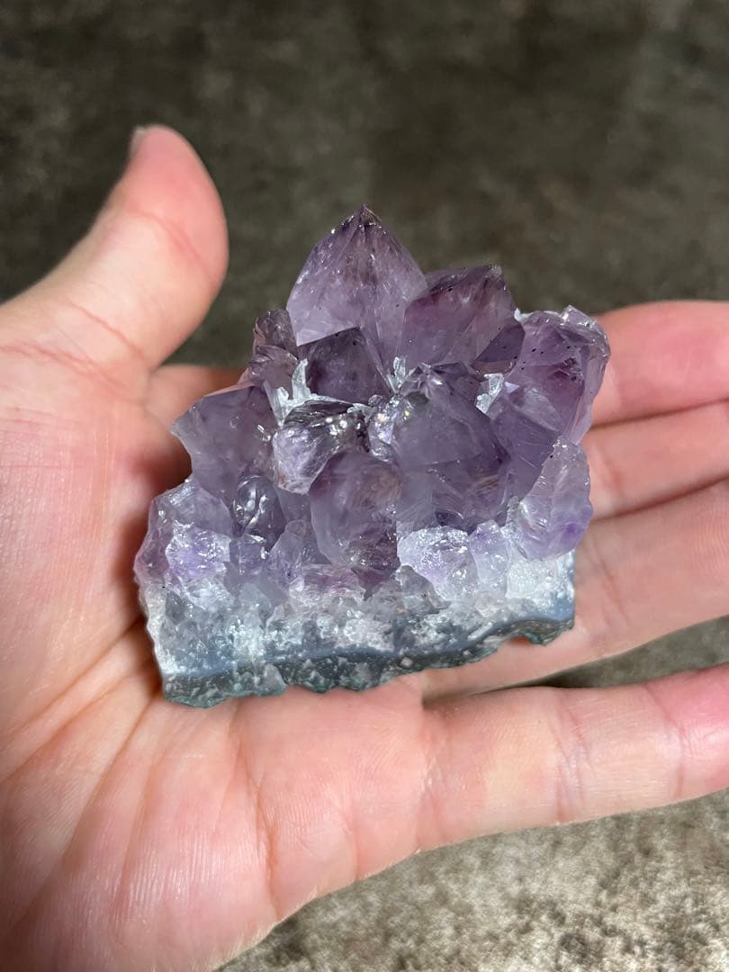 ✨【1点限り】✨アメジストクラスター　原石　天然石　4点セット