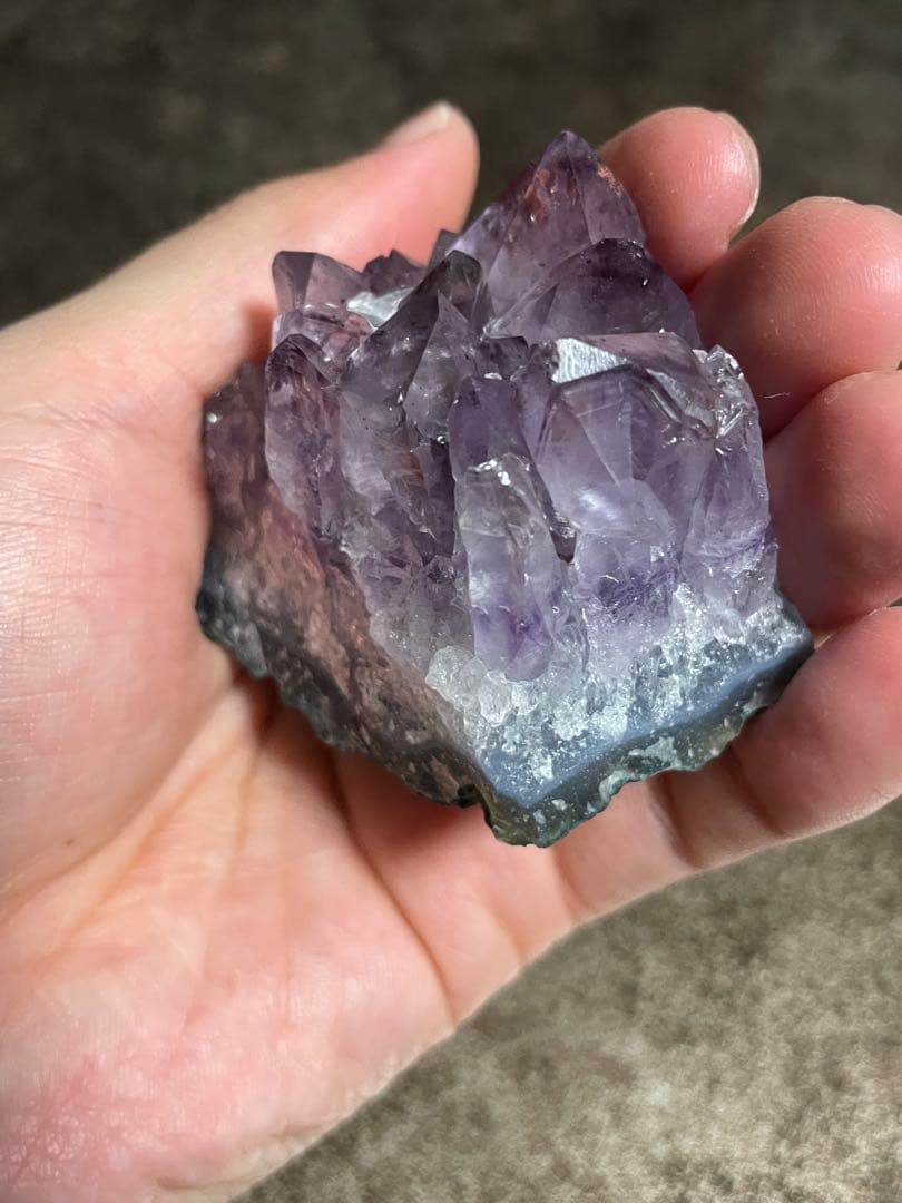 ✨【1点限り】✨アメジストクラスター　原石　天然石　4点セット