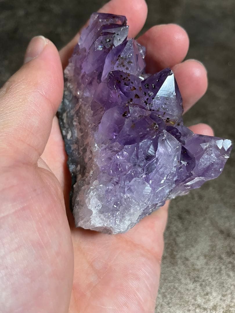 ✨【1点限り】✨アメジストクラスター　原石　天然石　4点セット