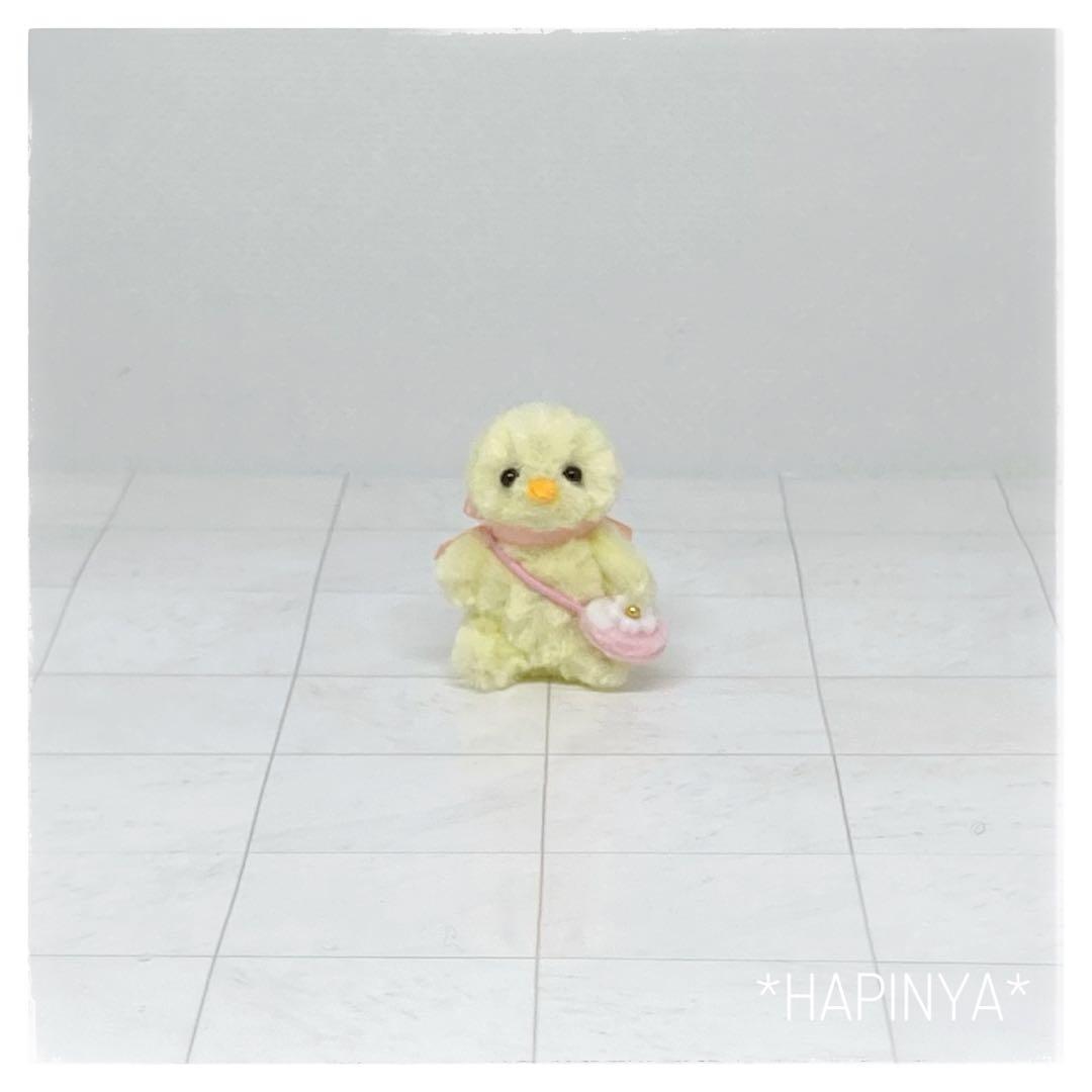 モールアート　うさぎ　キャメル　尻尾あり　ハンドメイドミニチュアぬいぐるみ