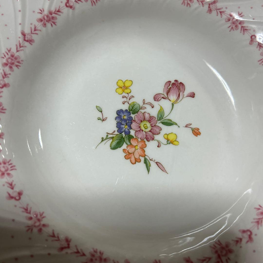 NIKKO ピオニール　花柄陶磁器　4枚　ヴィンテージ　皿　深皿　スープ　カレー