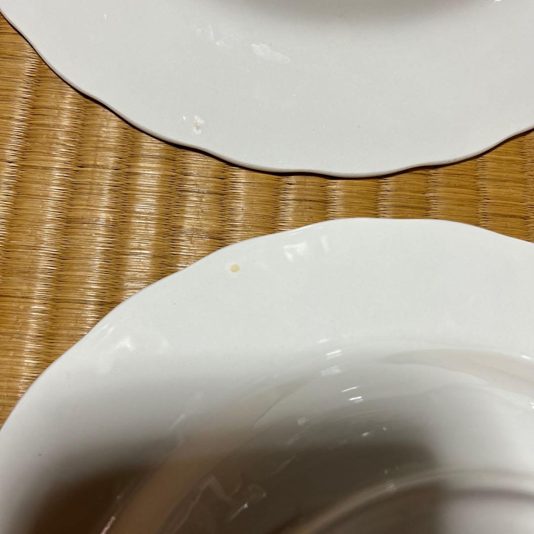 NIKKO ピオニール　花柄陶磁器　4枚　ヴィンテージ　皿　深皿　スープ　カレー