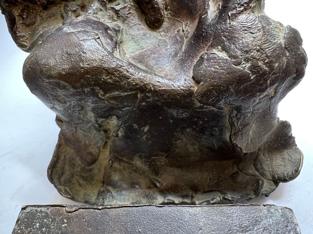 加藤昭男　ブロンズ　彫刻　人物像　在銘　東K8-0226☆2F トヒオウ