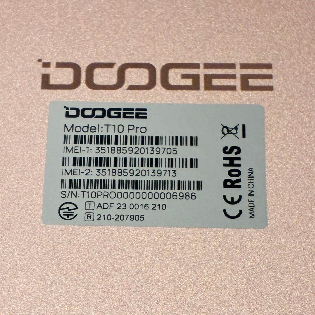 Androidタブレット本体 DOOGEE T10 Pro