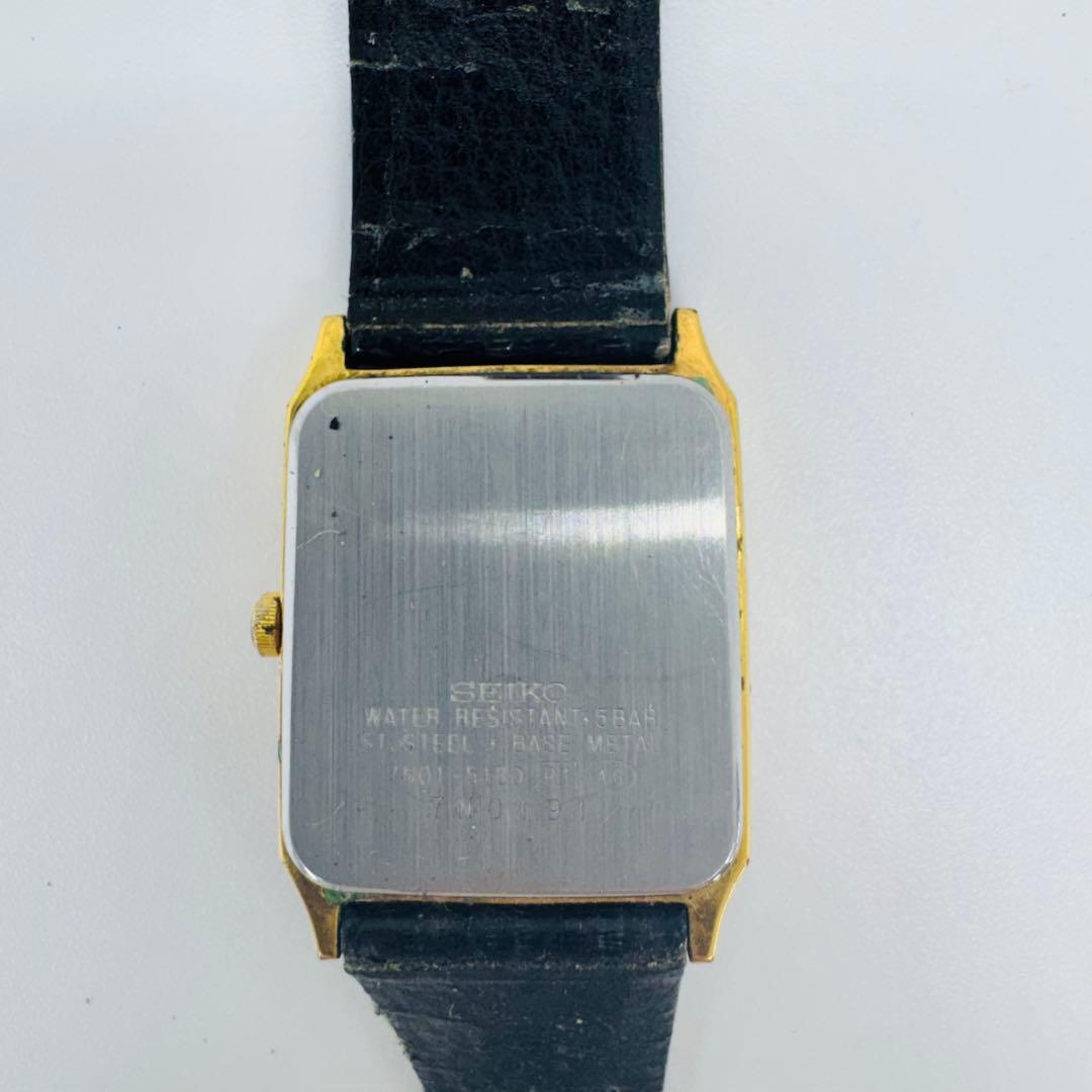 ✨SEIKO✨セイコー✨ゴールド文字盤✨クォーツ✨7N01-5180✨腕時計✨