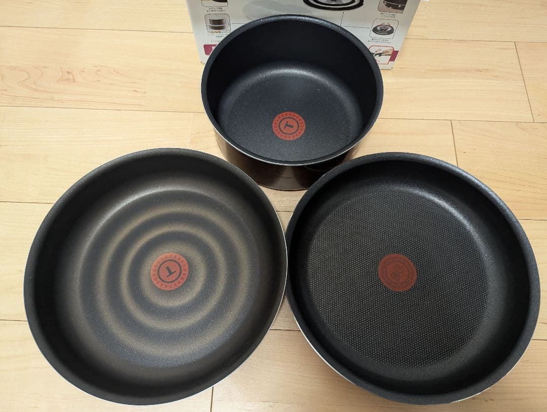 【新品・未使用】T-fal 鍋・フライパン ガス火専用 3点セット