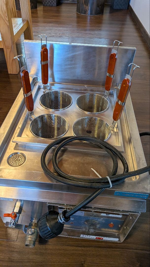 【送料無料】電気ゆで麺機 ニチワ ENB-450 中古