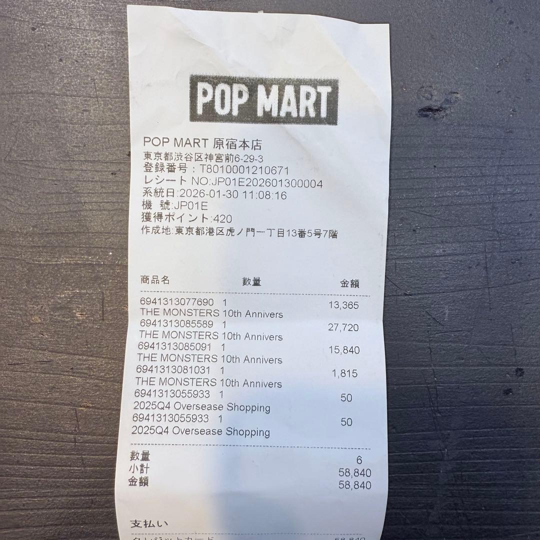 POPMART LABUBU THE MONSTERS 10th マグネット