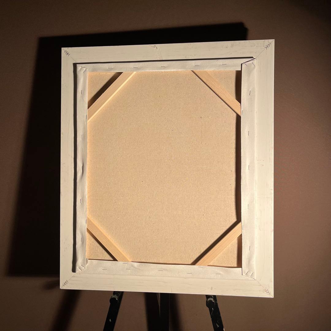 手書き油絵 花瓶のひまわり 額付 肉筆絵画 インテリア 油彩画