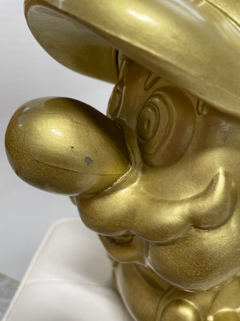 【店頭用　正規品】任天堂 スーパーマリオ 金のマリオ像 ゴールド マリオ