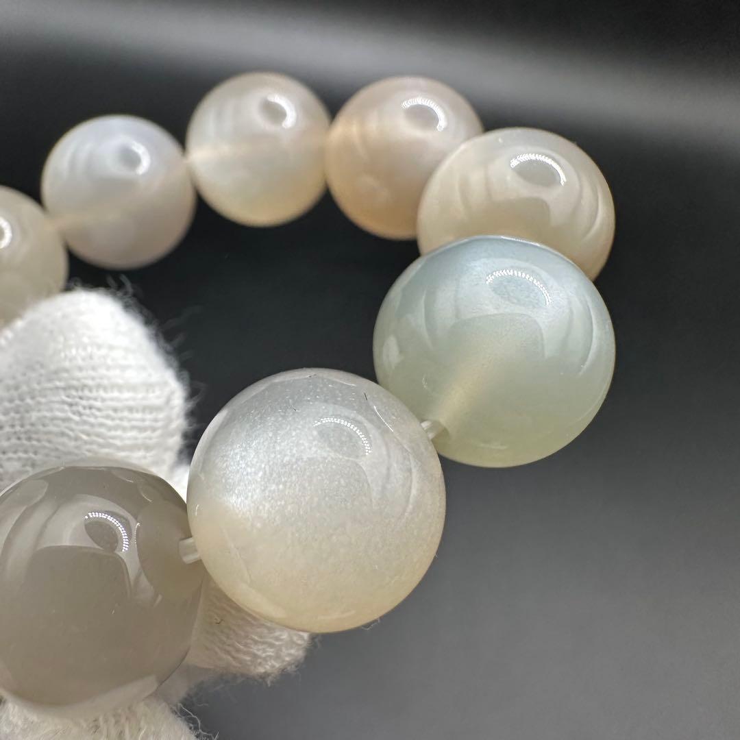 グレームーンストーン　ブレスレット