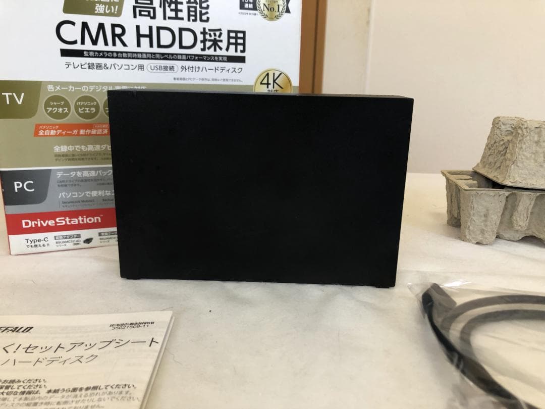 バッファロー　外付け　HDD　PC　TV　2TB　ハードディスク　4K