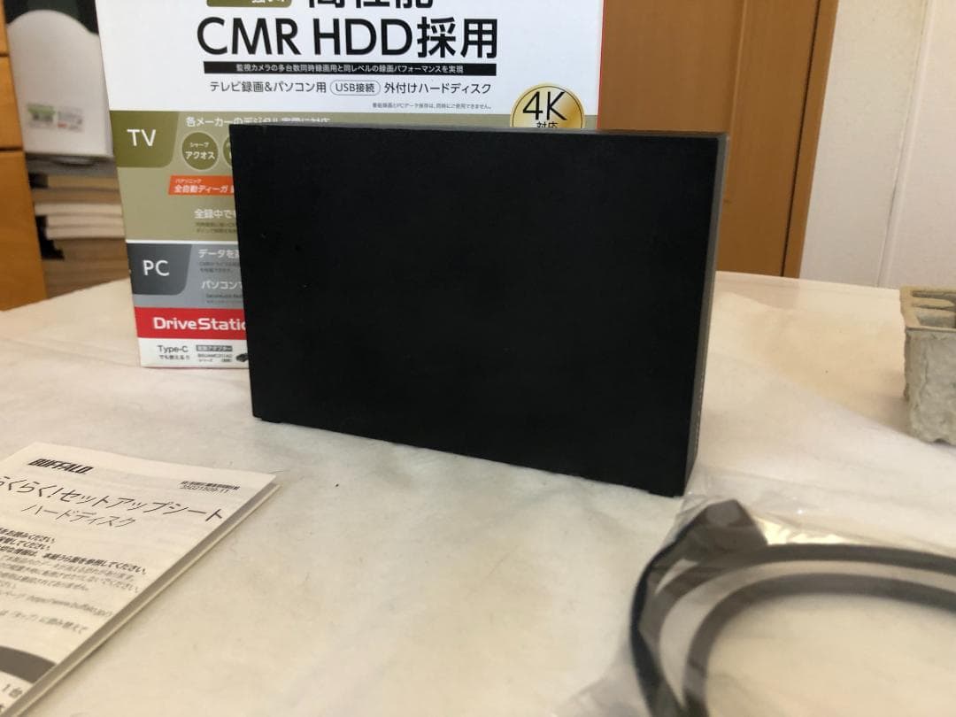 バッファロー　外付け　HDD　PC　TV　2TB　ハードディスク　4K