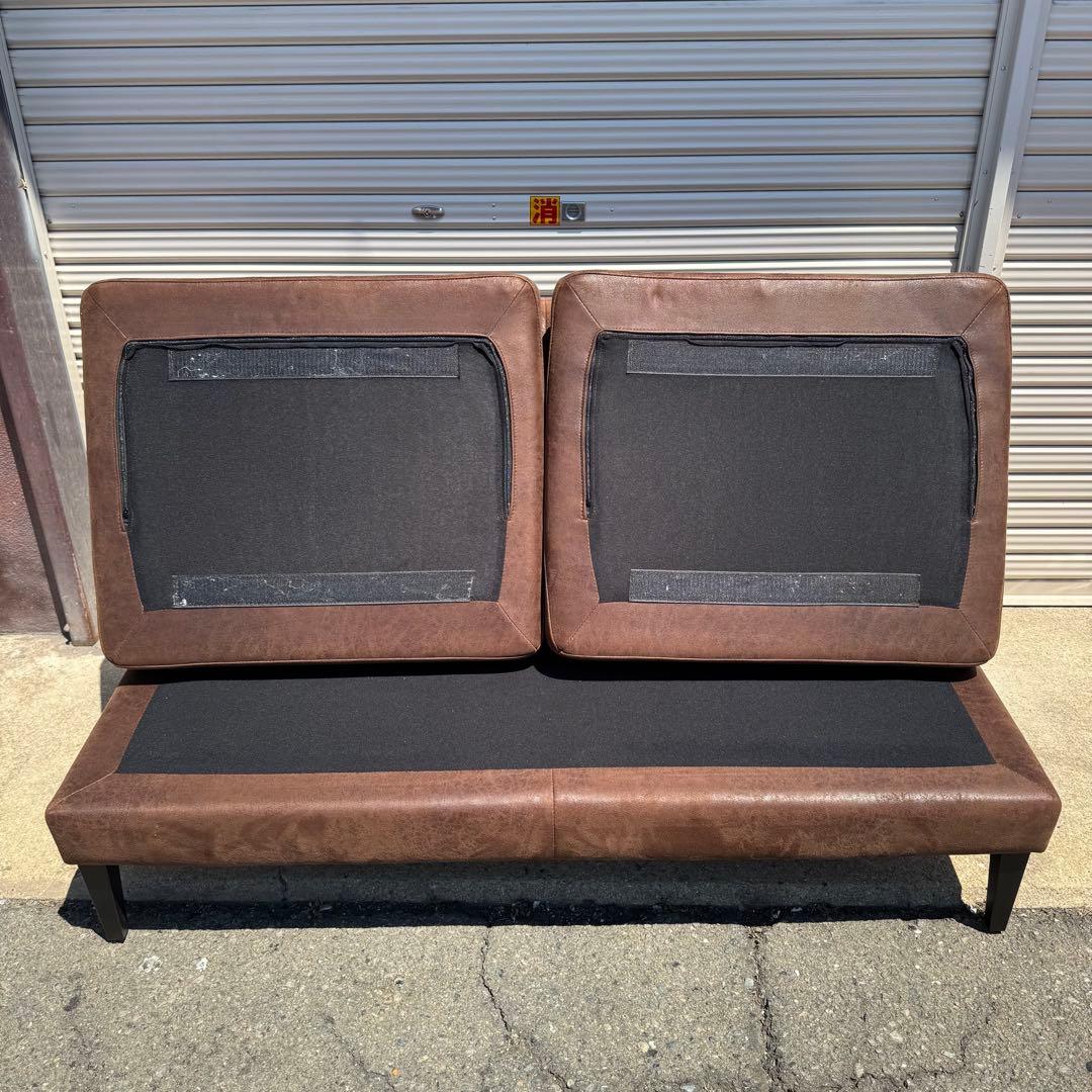 CRASHGATE GRESS SOFA ブラウン 二人掛け アームレス