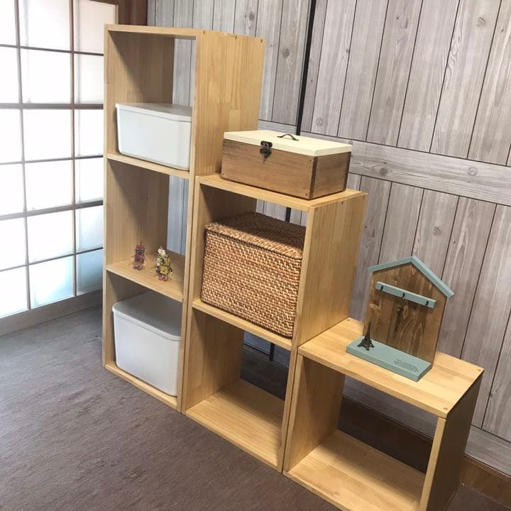 【オープンシェルフ3点セット】アレンジ多彩のオープンシェルフ新発売3色から選べる