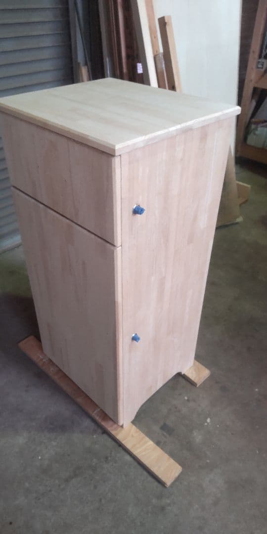 木製宅配BOX、 引き出し、カギ付き、無塗装品、三辺の合計1900mm以下