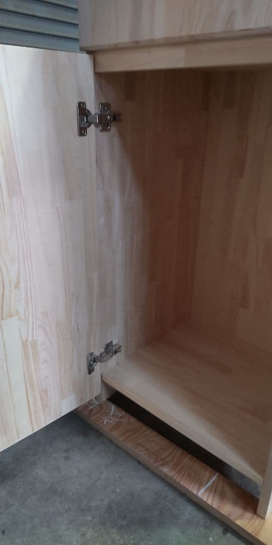 木製宅配BOX、 引き出し、カギ付き、無塗装品、三辺の合計1900mm以下