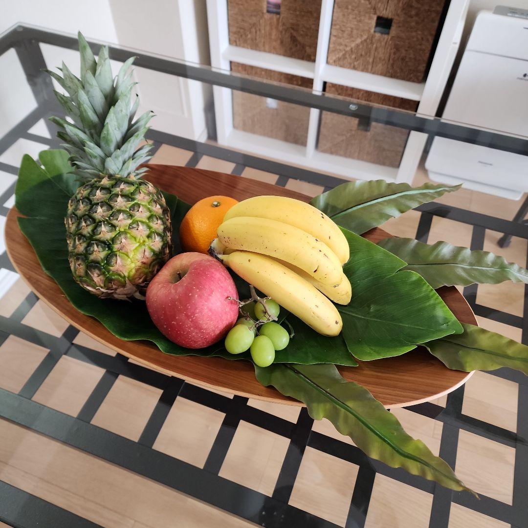 新品未使用　天然木　ラージ 60cm オーバルトレイ 3枚セット