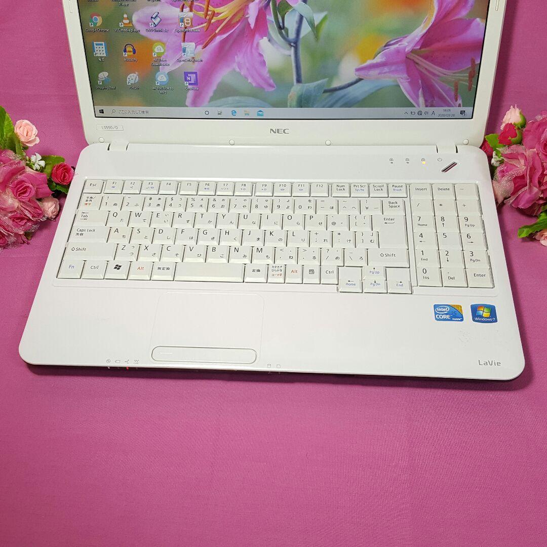 Win10搭載✿Core-i5✿ホワイトLaVie✿メモリ4G✿ＨＤＭＩ&テンキ