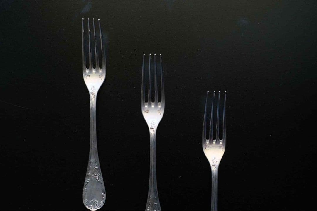 クリストフル/Christofleデザートフォーク3本セット