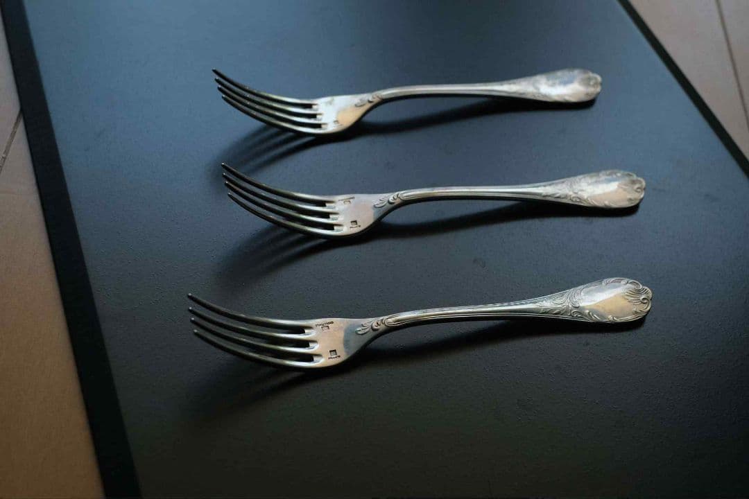 クリストフル/Christofleデザートフォーク3本セット