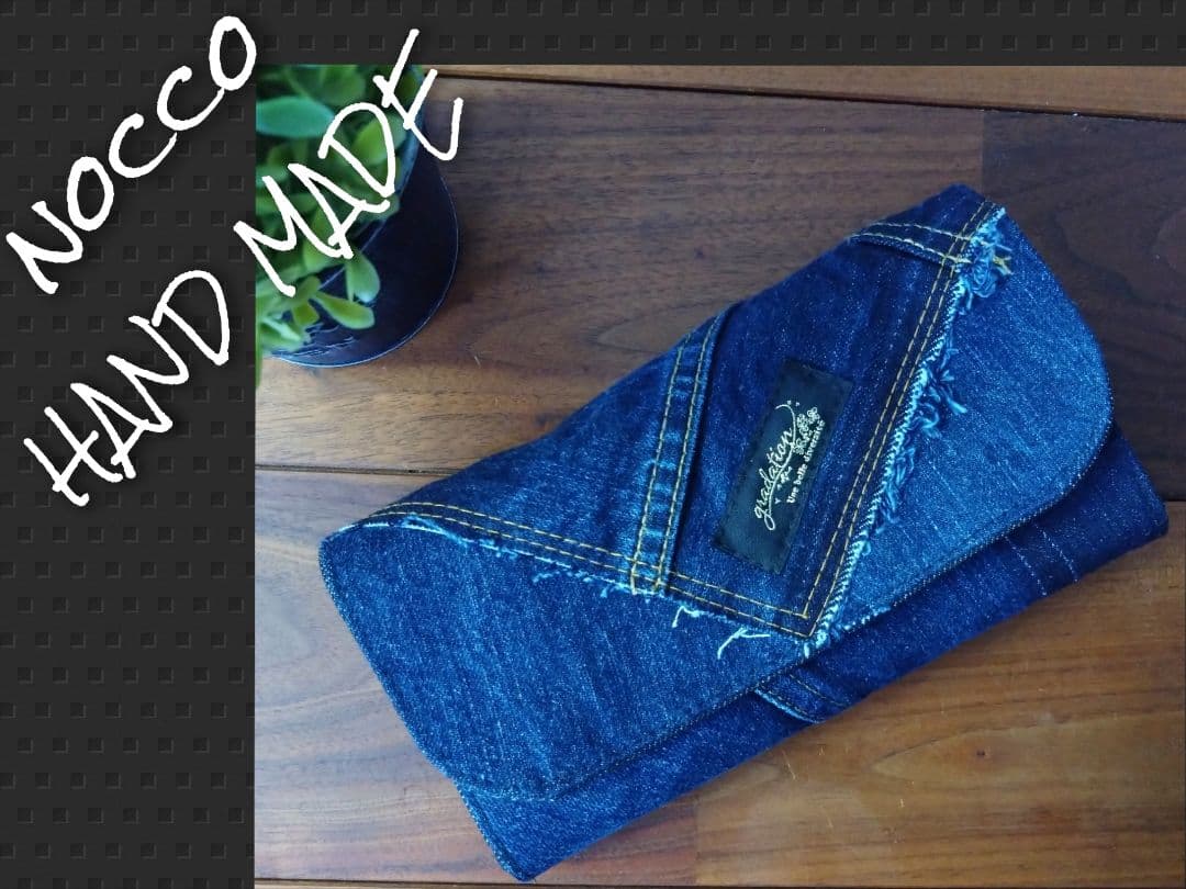 №686【DENIM✖️Long Wallet】デニムリメイク長財布