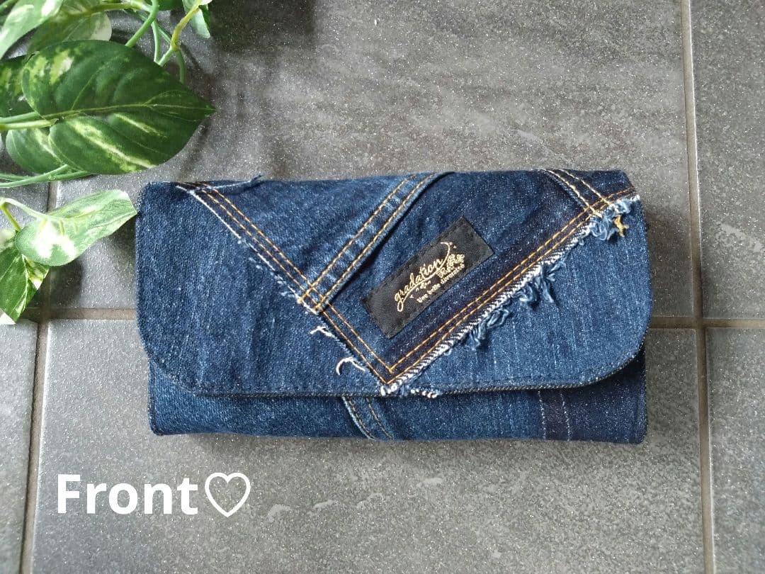 №686【DENIM✖️Long Wallet】デニムリメイク長財布
