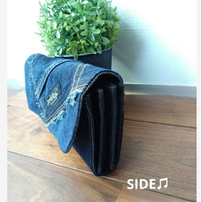 №686【DENIM✖️Long Wallet】デニムリメイク長財布