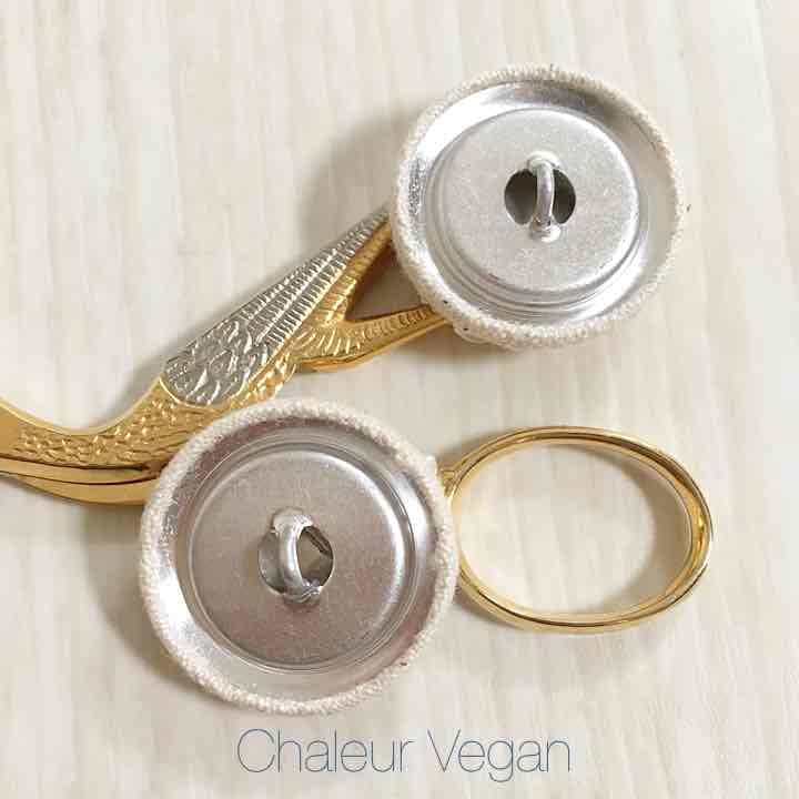 【ハンドメイド】No Fur ブローチ/ヘアゴム