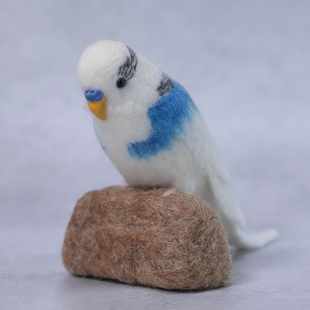 羊毛フェルト しゅんのパパさま セキセイインコ 小鳥 ハンドメイド オーダー