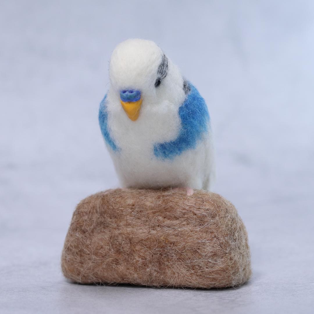羊毛フェルト しゅんのパパさま セキセイインコ 小鳥 ハンドメイド オーダー