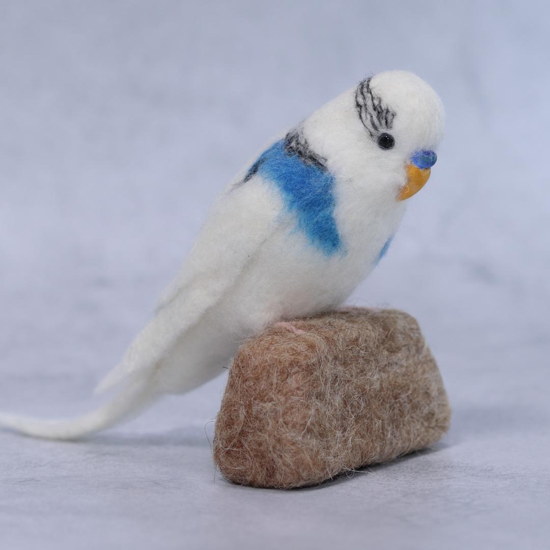 羊毛フェルト しゅんのパパさま セキセイインコ 小鳥 ハンドメイド オーダー