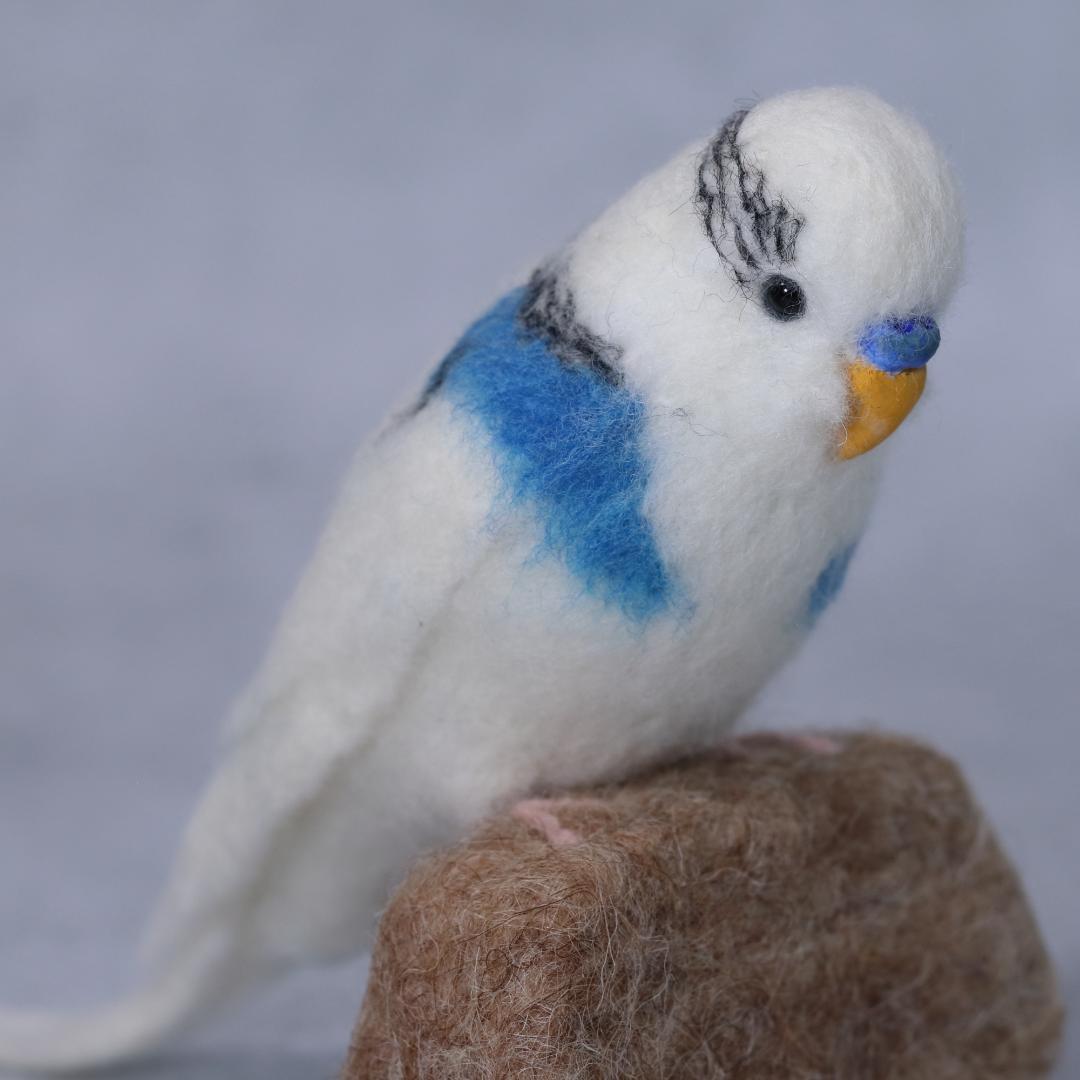 羊毛フェルト しゅんのパパさま セキセイインコ 小鳥 ハンドメイド オーダー
